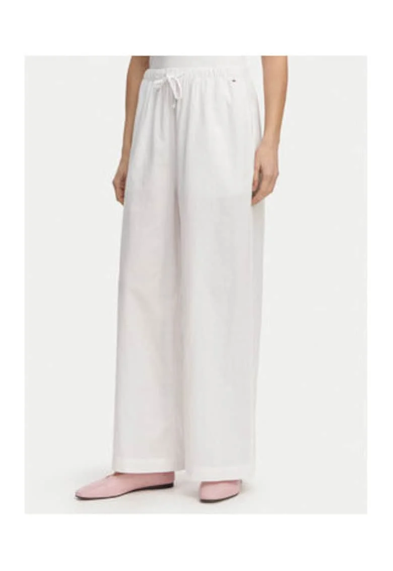 Pantaloni cu croiala ampla si talie ajustabila,