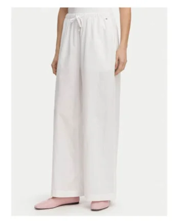 Pantaloni cu croiala ampla si talie ajustabila,