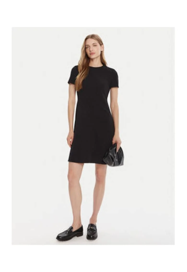 Rochie skater cu maneca scurta,