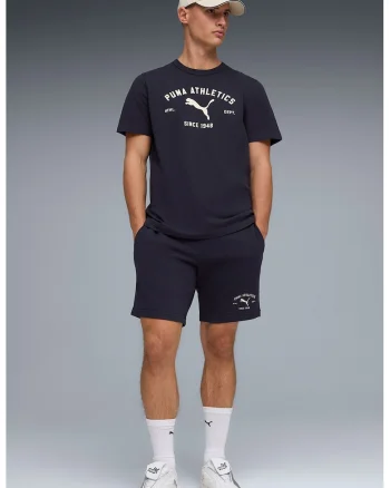 Pantaloni scurti din amestec de bumbac cu snur, Albastru ultramarin