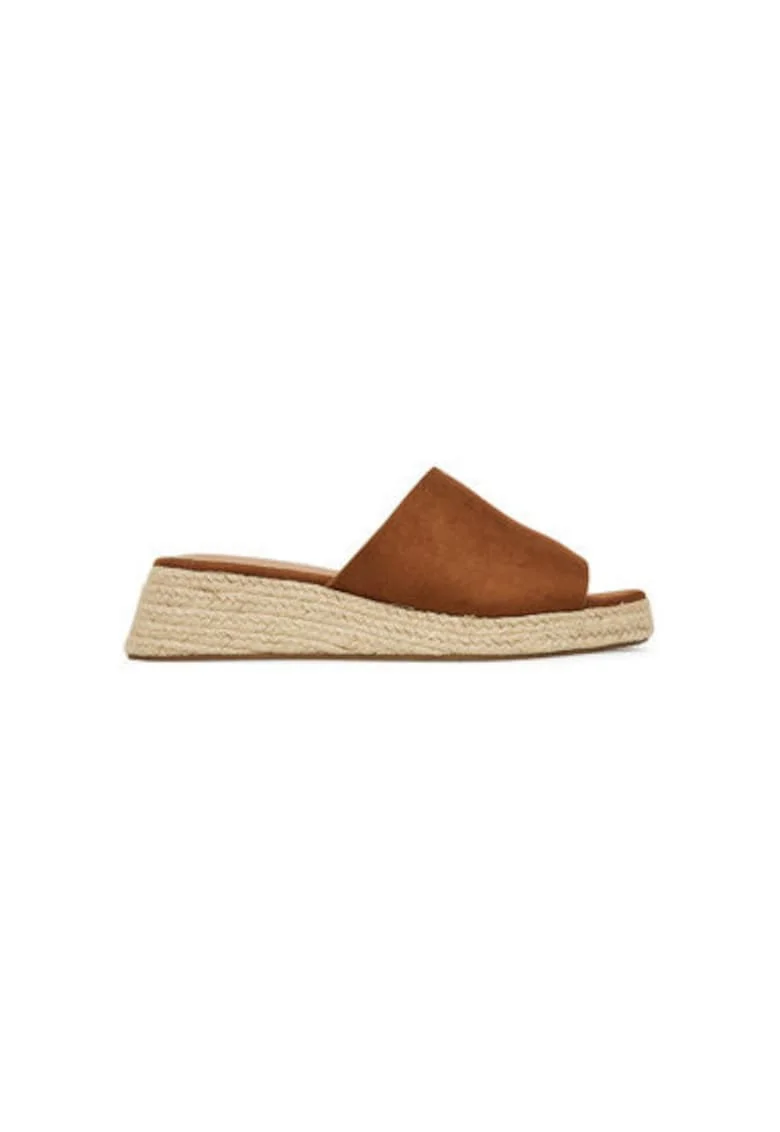 Espadrile dama  15341286, Piele naturala, Maro