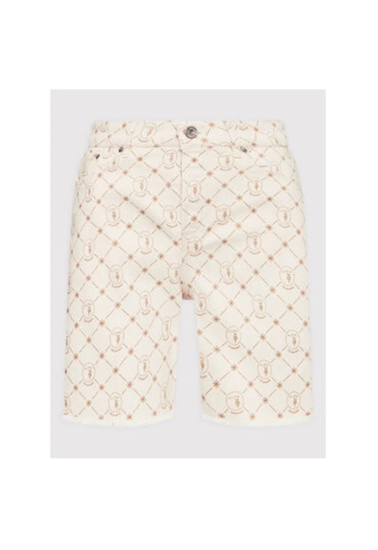Pantaloni scurti din denim dama  56J00183-1T005848, Bumbac/Poliester, 28 US, Bej