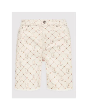 Pantaloni scurti din denim dama  56J00183-1T005848, Bumbac/Poliester, 28 US, Bej