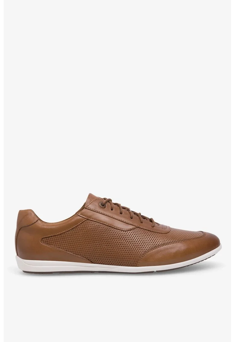 Pantofi barbati  5905588335443, Piele naturala, Alb, Alb