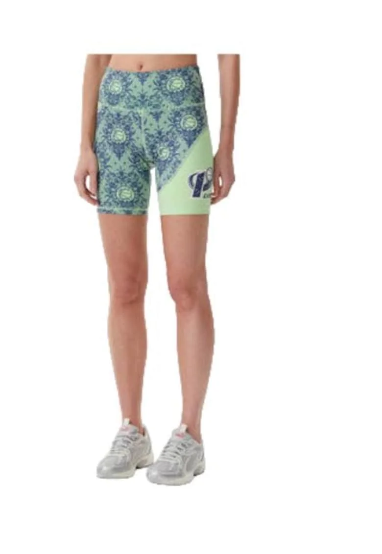 Pantaloni dama  verde, din poliester reciclat si elastan
