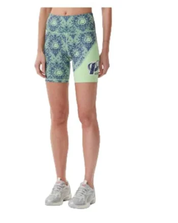 Pantaloni dama  verde, din poliester reciclat si elastan