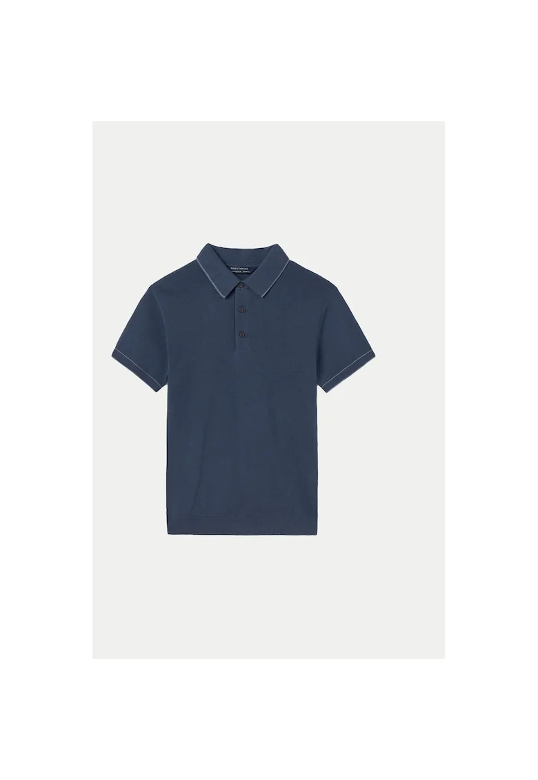 Tricou Polo baieti  6129, Bumbac/Poliamida, Bleumarin, Bleumarin