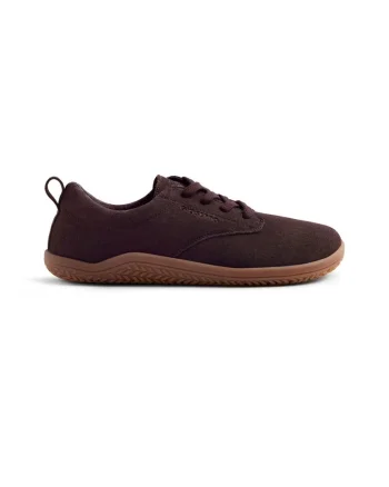 Pantofi sport low-cut de piele intoarsa, Maro
