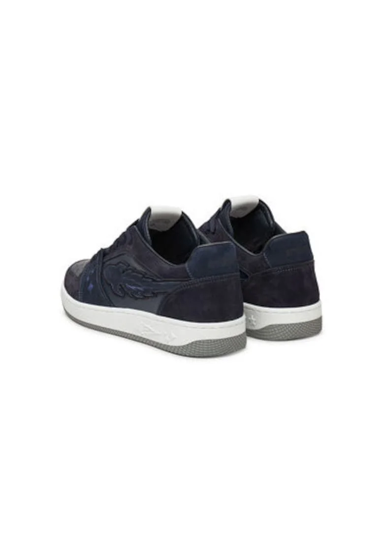 Pantofi sport din piele naturala  Bleumarin
