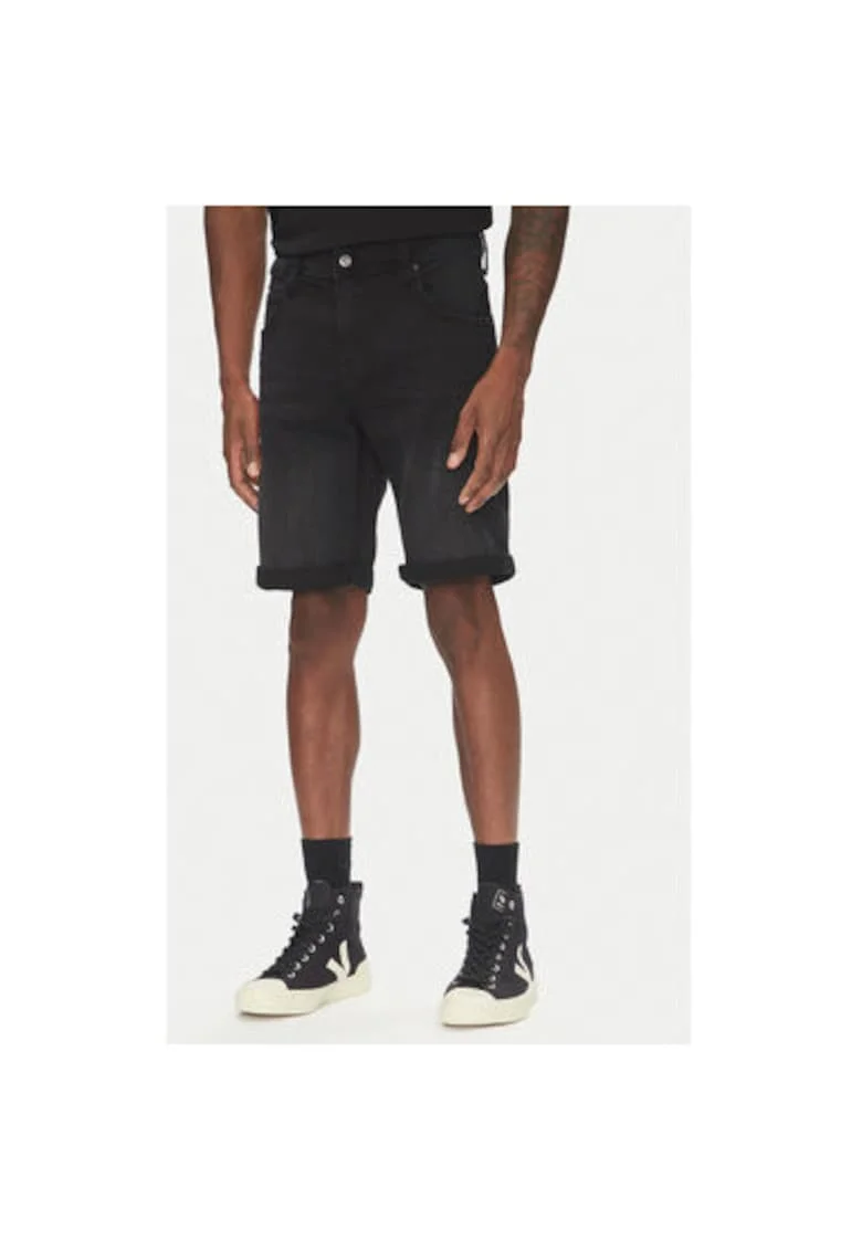 Pantaloni scurti din denim barbati  1016347, Bumbac/Poliester, 29 US, Negru