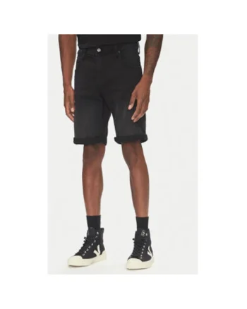 Pantaloni scurti din denim barbati  1016347, Bumbac/Poliester, 29 US, Negru
