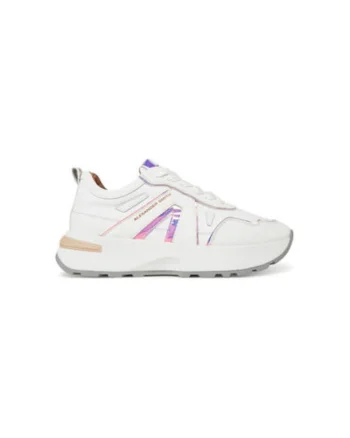 Pantofi sport dama, ASBBLPW,  Piele naturala, Alb