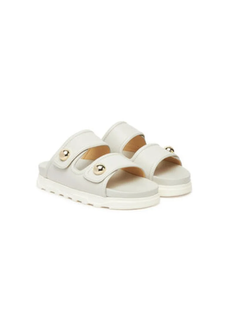 Slapi dama, YJ54SFE Y62000,  Piele naturala, Ecru, Ecru