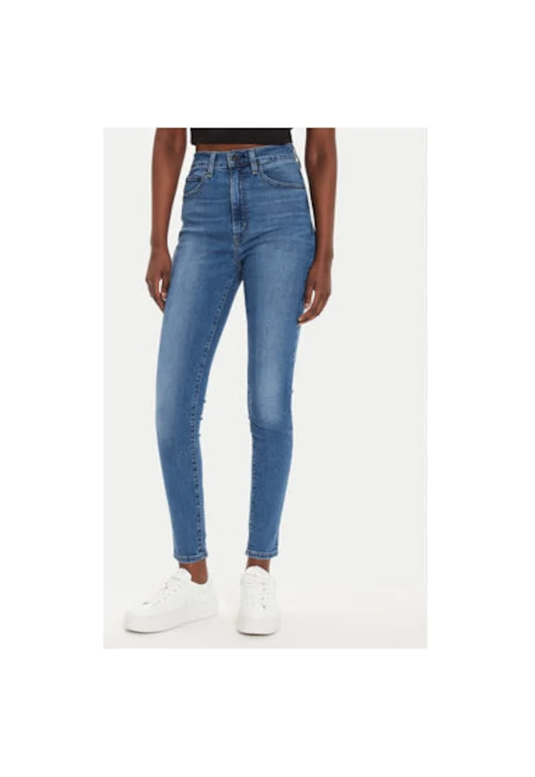 Pantaloni dama Levi S, A5758-0008, Bumbac/Lyocell, W24-L30 US, Albastru