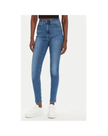 Pantaloni dama Levi S, A5758-0008, Bumbac/Lyocell, W24-L30 US, Albastru