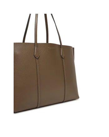 Geanta dama  Perry Tote 250, culoare ciuperca salbatica, din piele naturala