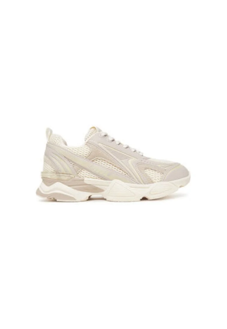 Pantofi sport dama, SM19000122,  Textil, Ecru, Ecru