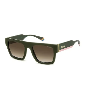 Ochelari de soare patrati cu lentile polarizate, Verde feriga