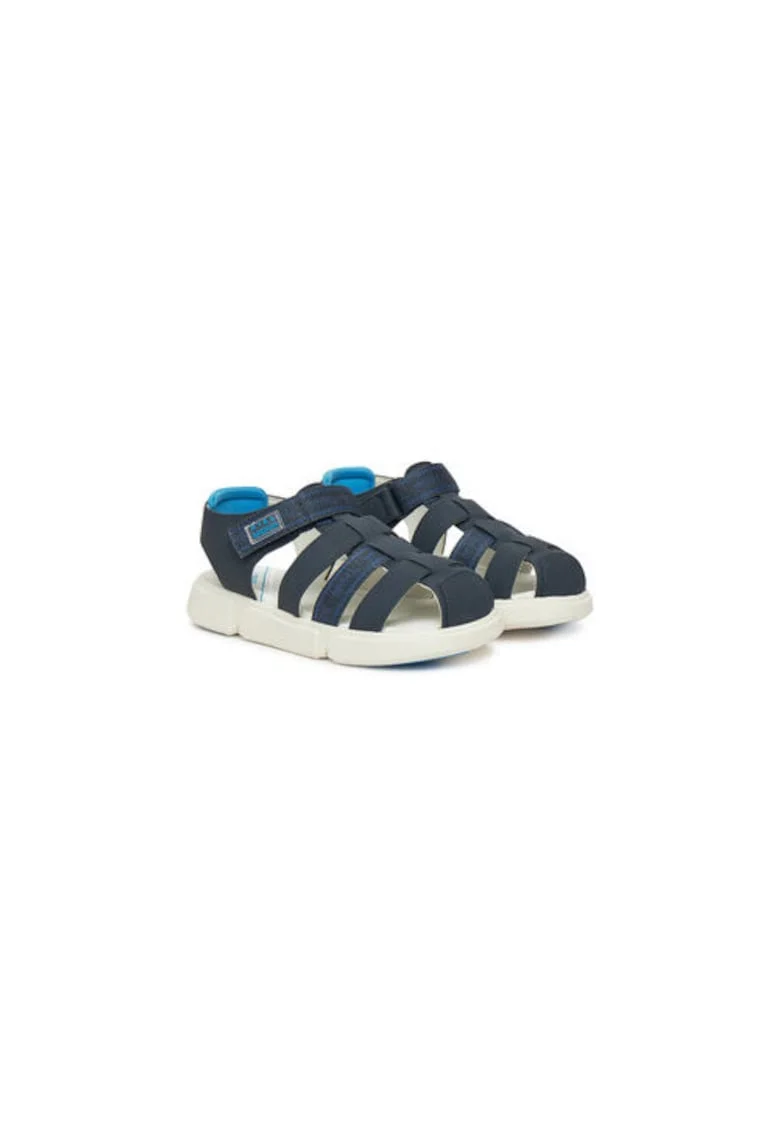 Sandale baieti, 45651,  Piele ecologica, Bleumarin, Bleumarin