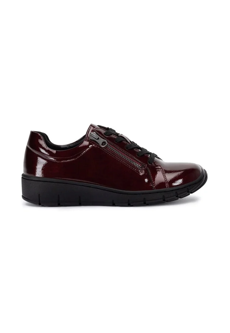 Pantofi dama,  590559, Sintetic, Visiniu,