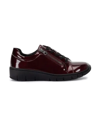 Pantofi dama,  590559, Sintetic, Visiniu,