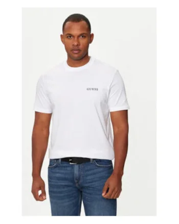 Tricou barbatesc, 100% bumbac, alb