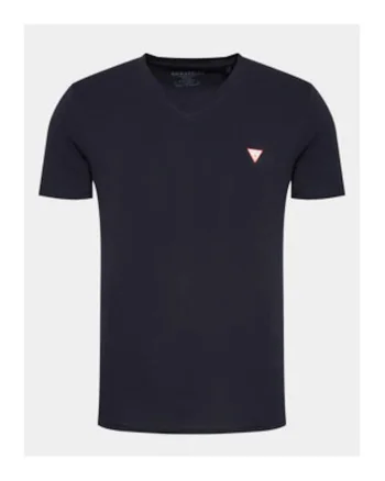Tricou slim fit cu decolteu in V