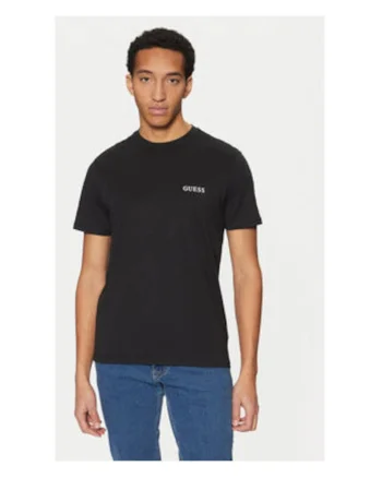 Tricou din bumbac cu logo discret in relief