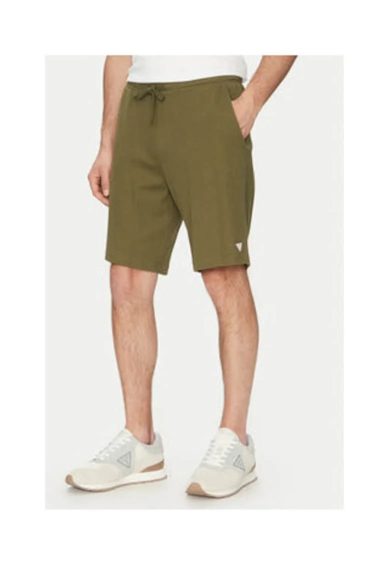 Pantaloni scurti cu snur in talie, kaki