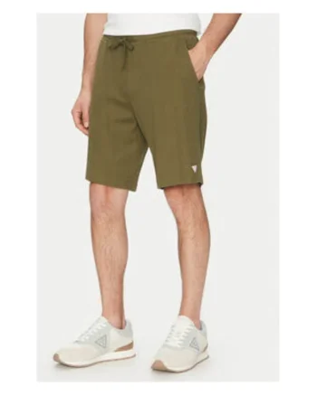 Pantaloni scurti cu snur in talie, kaki