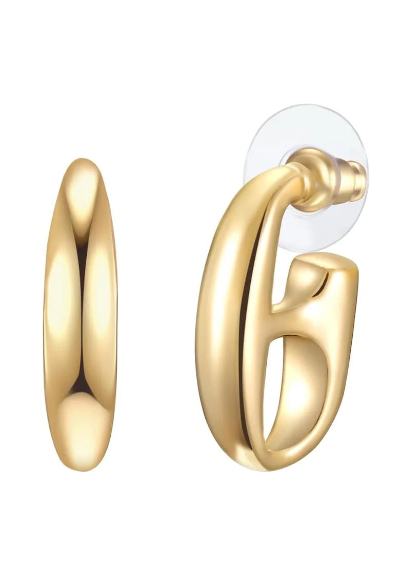 Cercei placati cu aur de 14K, Auriu/Galben