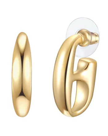 Cercei placati cu aur de 14K, Auriu/Galben
