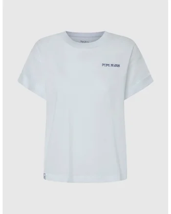 Tricou cu imprimeu text, Lila/Albastru glaciar/Bleumarin