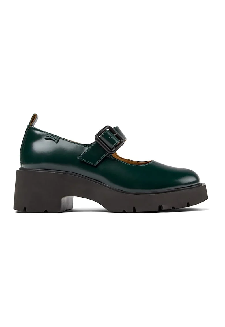 Pantofi Mary Jane de piele Milah, Verde inchis