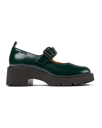 Pantofi Mary Jane de piele Milah, Verde inchis