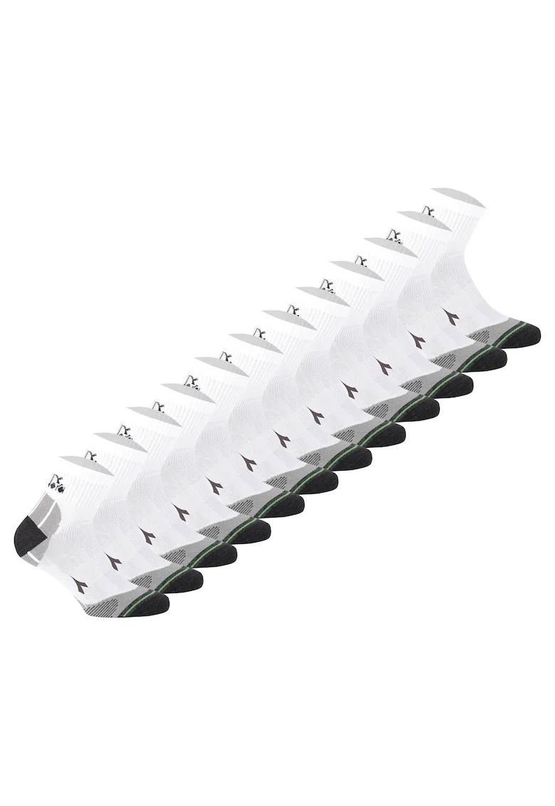 Set de sosete scurte unisex - 12 perechi, Alb