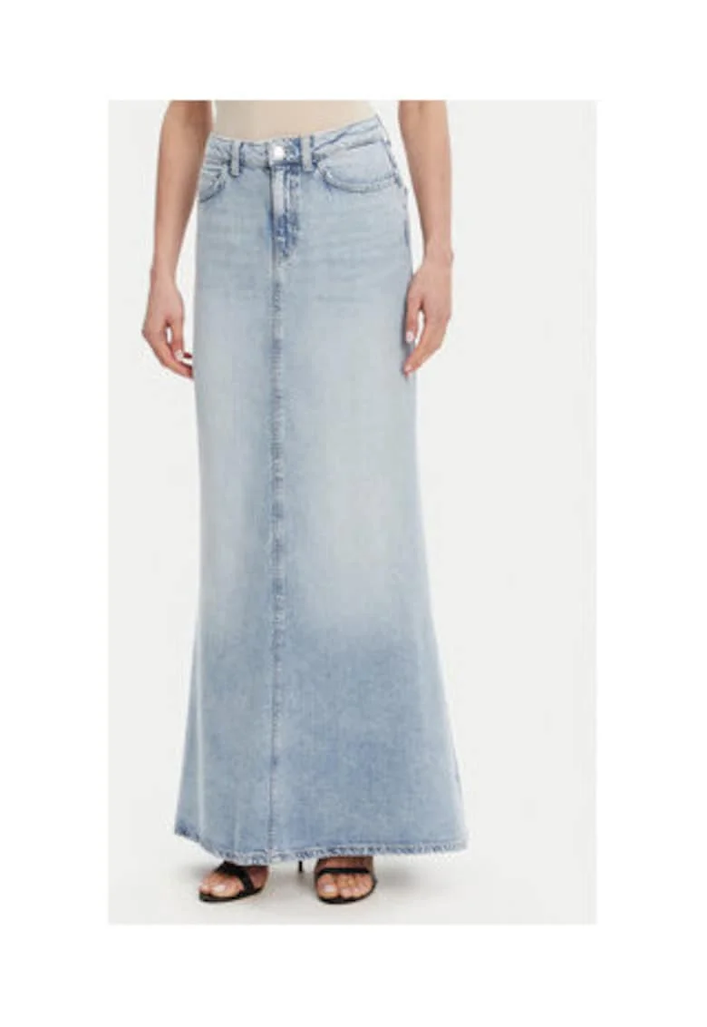 Fusta maxi de dama din denim