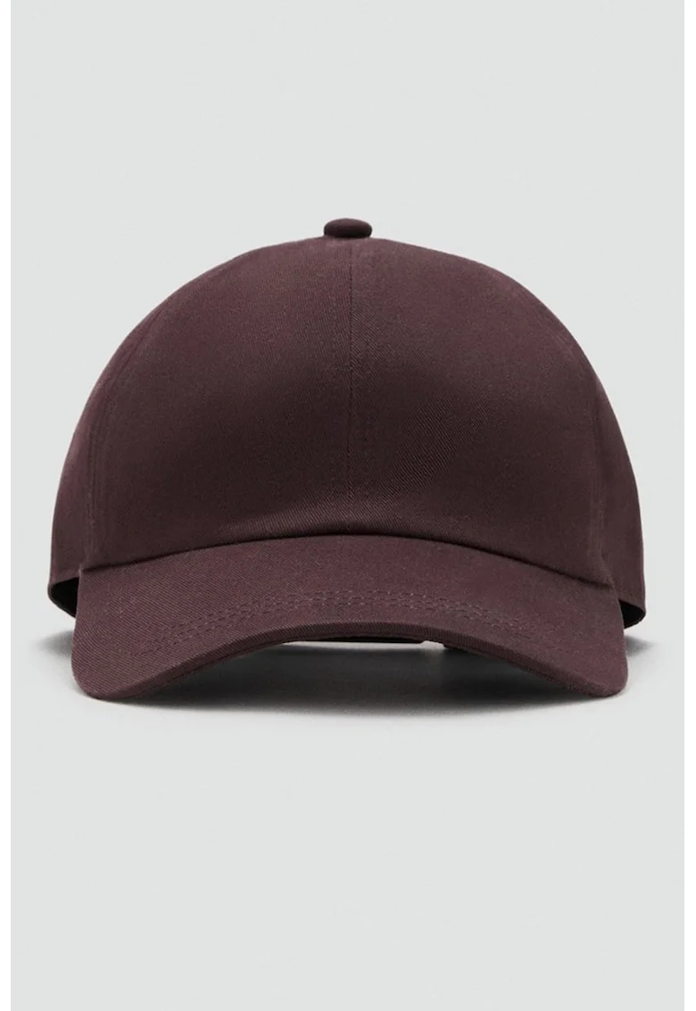 Sapca din bumbac cu model uni, Violet tyrian