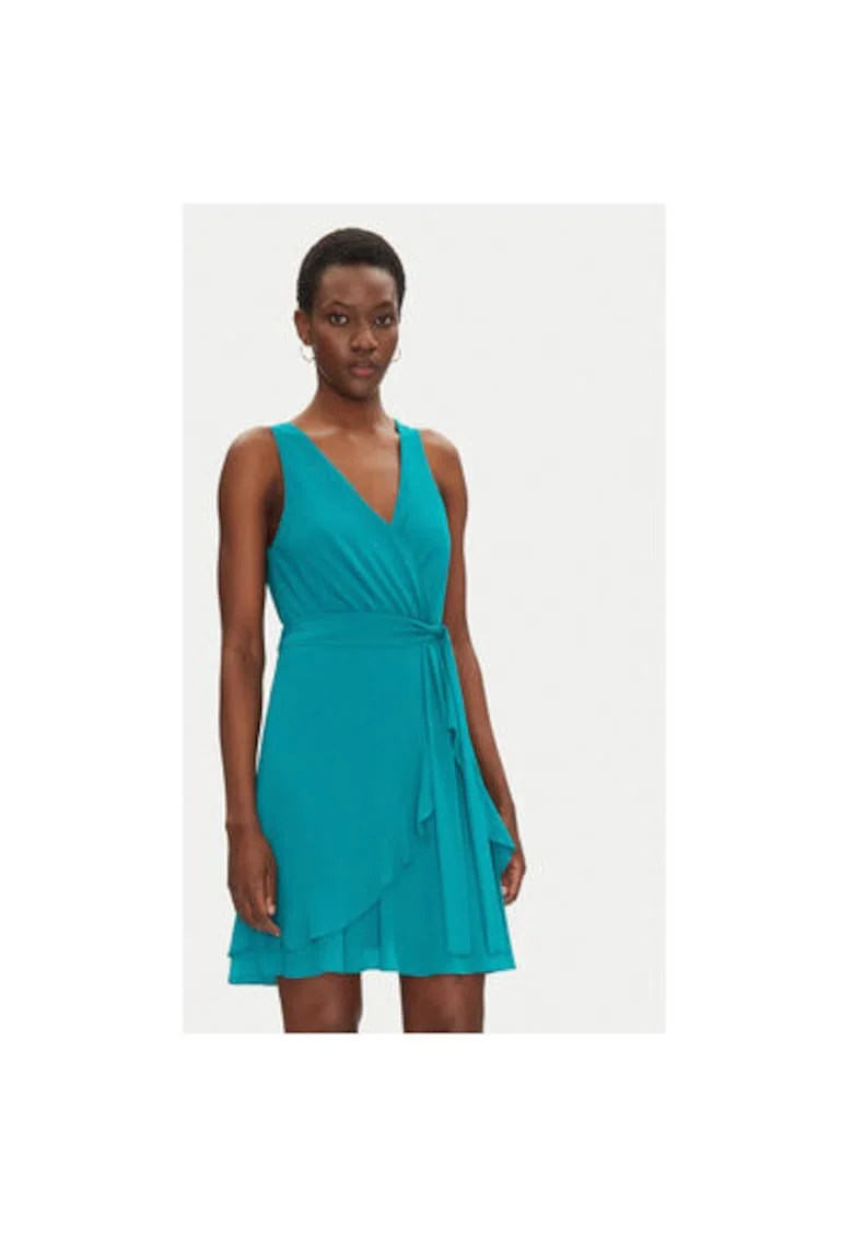 Rochie dama  241-ROSVAL, Poliester, 34 EU, Turcoaz, Turcoaz