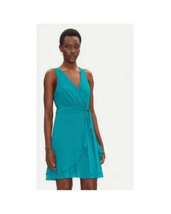 Rochie dama  241-ROSVAL, Poliester, 34 EU, Turcoaz, Turcoaz