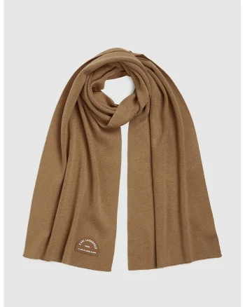 Fular cu aplicatie logo, Caramel