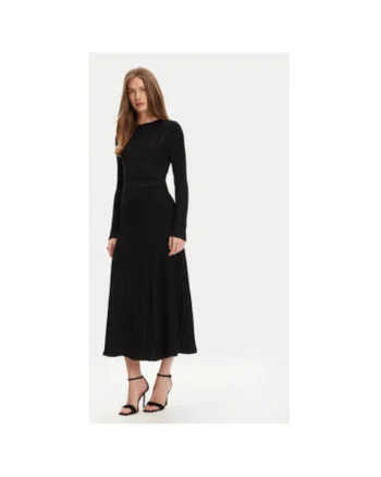 Rochie dama  1QMKDV01W, Viscoza/Poliester, Negru, Negru