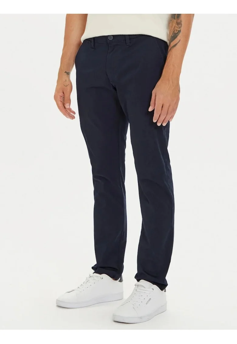 Pantaloni chino slim fit Austin, Bleumarin inchis