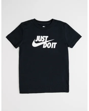 Tricou din bumbac cu decolteu la baza gatului, Negru