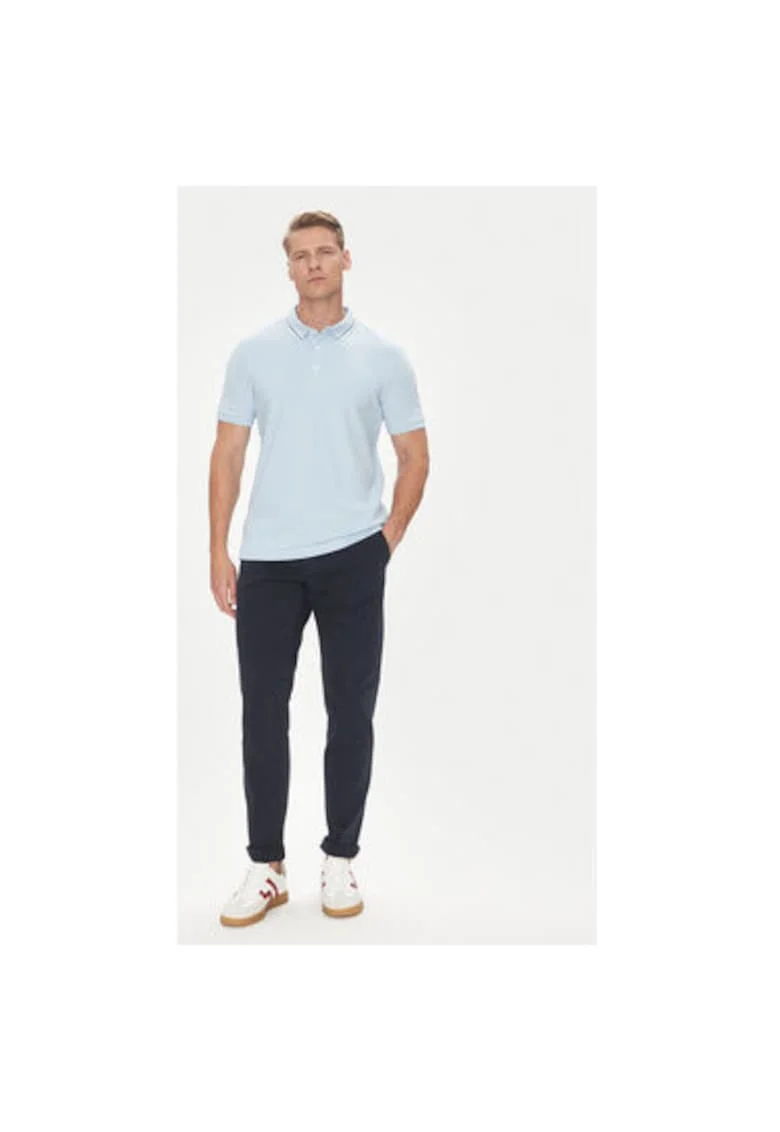 Tricou Polo barbati  C5 21374.2112, Bumbac, 456744, Albastru deschis