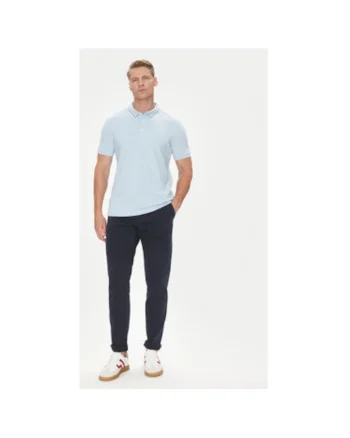 Tricou Polo barbati  C5 21374.2112, Bumbac, 456744, Albastru deschis