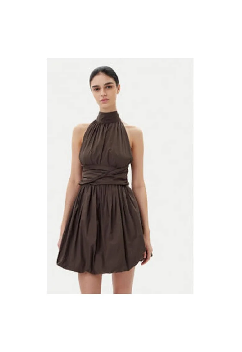 Rochie dama  TD0606, Bumbac, Maro