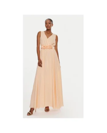 Rochie dama,  304371028, Poliester, Portocaliu, Portocaliu