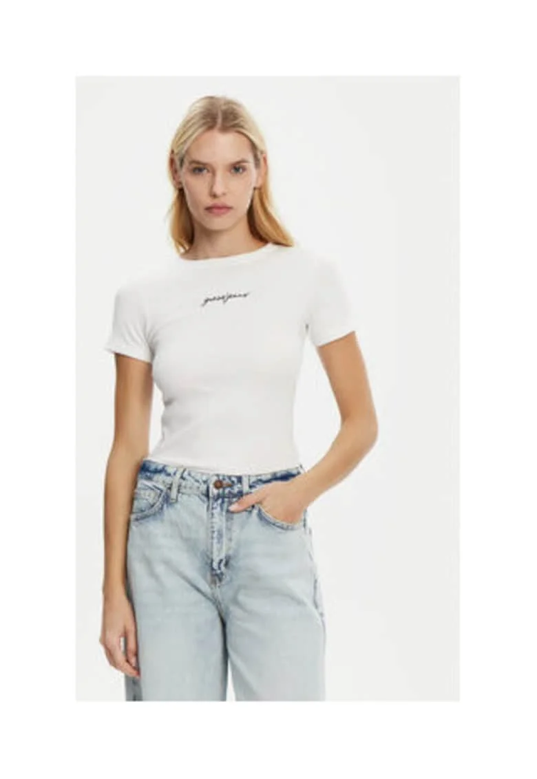Tricou Slim Fit Cu Text Print,