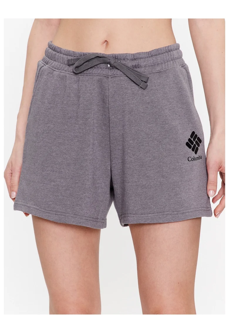 Pantaloni scurti dama,  301588276, Bumbac/Poliester, Gri, Gri
